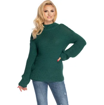 Svetr texturovaný TURTLENECK 70032 Barva: Zelená, Velikost: ONE SIZE