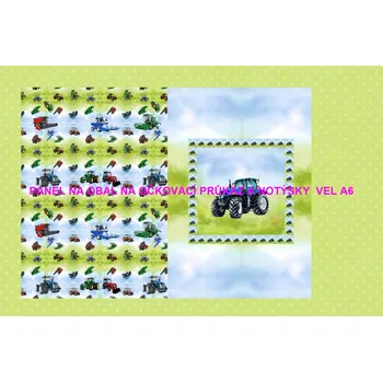 Panel bavlna - obal na očkovací průkaz nebo notýsek A6 - 228-127