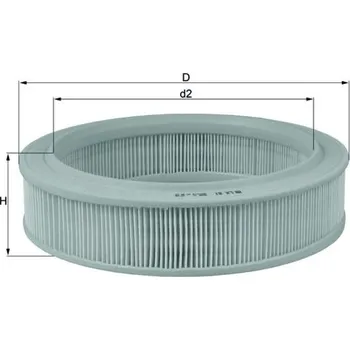 Filtr do auta Vzduchový filtr MAHLE LX 81