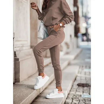 Tepláková souprava BIBI mikina + kalhoty IVON Barva: Mocca, Velikost: 5XL/6XL