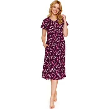 Dámská noční košile Noční košile DOCTOR NAP TM.4119 vínová 3XL 0