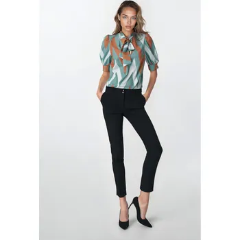 kalhoty s patentkami SD91 Barva: Černá, Velikost: XL