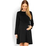 Volné šaty s dlouhým rukávem 1359C Barva: Černá, Velikost: 2XL