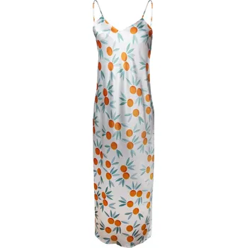 Dlouhá saténová noční košile IGA Dkaren Velikost: XL, Barva (Varianta): Vzor 19