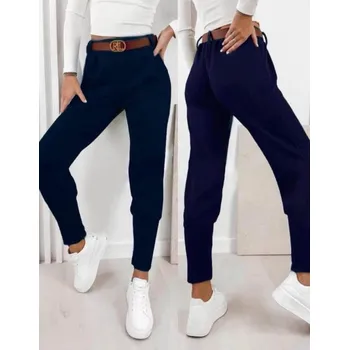 Dámské oblečení Kalhoty TRENDY Barva: Tmavě modrá