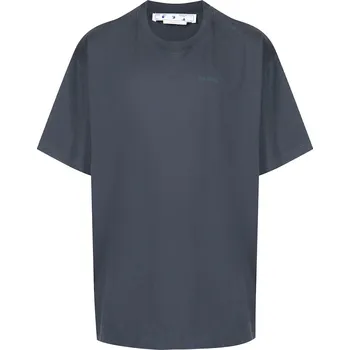 OFF-WHITE Rubber Diagonals Oversized T-Shirt Washed Black Velikost: XS