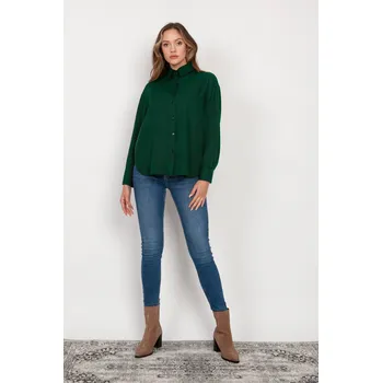 Košile volného střihu K116 Barva: Zelená, Velikost: XS/S
