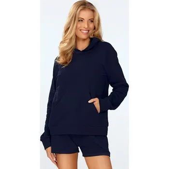 Dámské oblečení Dámské bavlněné šortky s pružným pasem KOKO Barva: Tmavě Modrá, Velikost: L