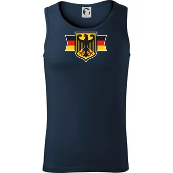 Německá orlice a vlajka - Tílko pánské Core - M ( Námořní modrá (velmi tmavá - téměř černá) )