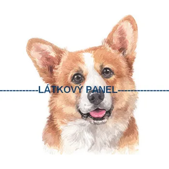 Látkový panel - Pes - PS-106 Velikost: 35x35cm, Materiál: Bavlna