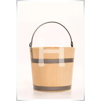 Dekorativní dřevěné vědro 004A