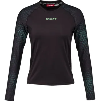 Dámské tričko Dámské tričko CCM TH Training LS Dark Green XL
