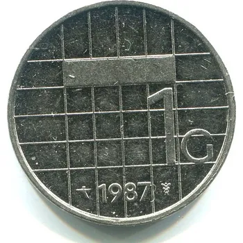 NIZOZEMÍ. 1 gulden 1987.
