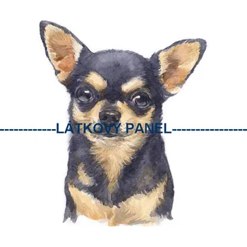 Látkový panel - Pes - PS-126 Velikost: 15x15cm, Materiál: Kočárkovina