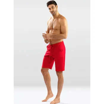Pánské oblečení Pánské bavlněné šortky Sam Dkaren Barva: Červená, Velikost: M
