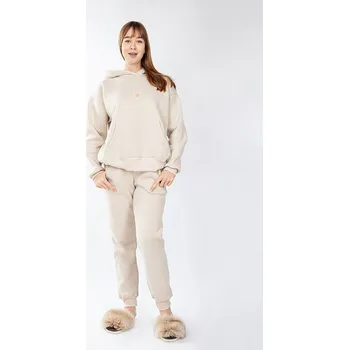 Bavlněná souprava DK-K-B6-H1 Dkaren Barva: Béžová, Velikost: XS