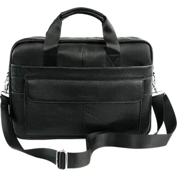 Pánská aktovka Pánská kožená taška přes rameno SL46 Dune Barva: Černá