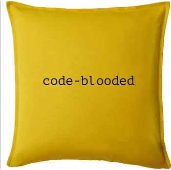 Polštář Code blooded - Polštář 50x50 - 50x50 - Pouze potah ( Žlutá )