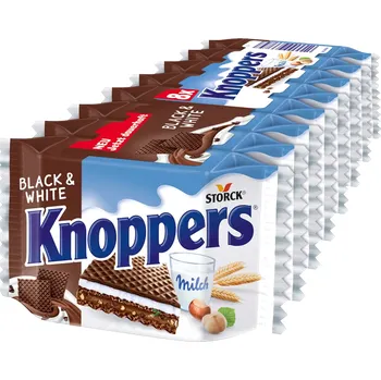 Čokoláda Knoppers Black & White 8ks 200g