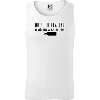 Miluju literaturu - Tílko pánské Core - L ( Bílá )