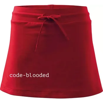 Dámská sukně Code blooded - Sportovní sukně - two in one - XL ( Červená )