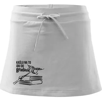 Dámská sukně Kašlu na to, jdu do Bradavic - Sportovní sukně - two in one - S ( Bílá )