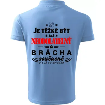 Pánská košile Je těžké být neodolatelný traktorista - Polokošile pánská Pique Polo 203 - 3XL ( Pyžamově světlá modrá )