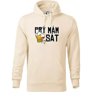 Pánská mikina Prý mám 70 SÁT - Mikina pánská Cape s kapucí - 4XL ( Mandlová )