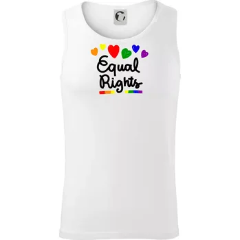 Equal Rights - srdíčka - Tílko pánské Core - 2XL ( Bílá )