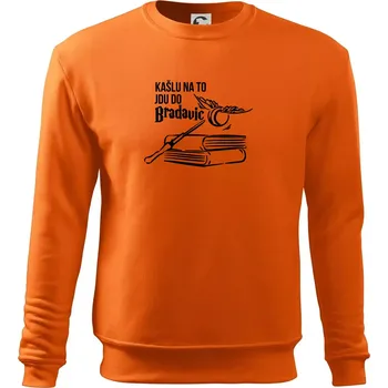 Pánská mikina Kašlu na to, jdu do Bradavic - Mikina Essential pánská - L ( Oranžová )