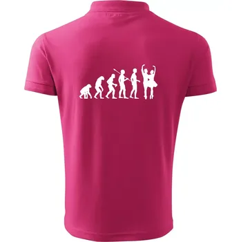 Pánská košile Evoluce tanec - pár - Polokošile pánská Pique Polo 203 - 5XL ( Purpurová )