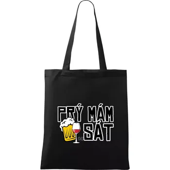 Prý mám 80 SÁT - Taška bavlněná - 42 x 38 cm ( Černá )