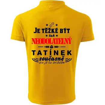 Pánská košile Je těžké být neodolatelný tatínek - Polokošile pánská Pique Polo 203 - M ( Žlutá )