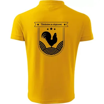 Pánská košile Vstávám se slepicemi - Polokošile pánská Pique Polo 203 - 4XL ( Žlutá )
