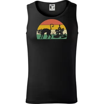 Pánské termoprádlo Halloween kočka - Tílko pánské Core - 2XL ( Černá )