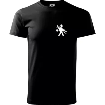 Kominík logo prso - Triko extra velké (5-8XL) - 7XL ( Černá )