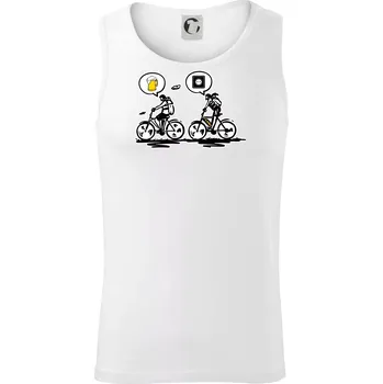 Cyklistika na co myslím - Tílko pánské Core - XL ( Bílá )
