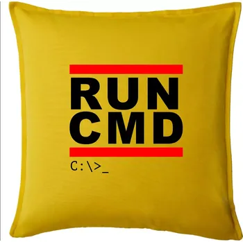 Polštář Run CMD - Polštář 50x50 - 50x50 - Pouze potah ( Žlutá )