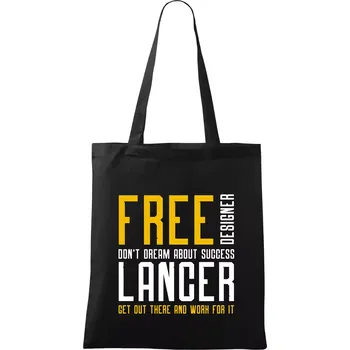 Freelancer - Taška bavlněná - 42 x 38 cm ( Černá )