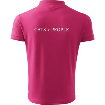 Pánská košile Cats > people - Polokošile pánská Pique Polo 203 - 2XL ( Purpurová )