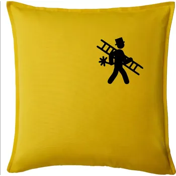 Polštář Kominík logo prso - Polštář 50x50 - 50x50 - Pouze potah ( Žlutá )