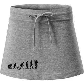 Dámská sukně Evoluce kominík v klobouku - Sportovní sukně - two in one - M ( Tmavě šedý melír )