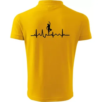 Pánská košile EKG tanečník muž - Polokošile pánská Pique Polo 203 - S ( Žlutá )