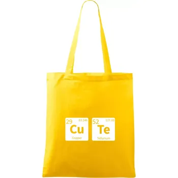 Nákupní taška Cute - tabulka - Taška bavlněná - 42 x 38 cm ( Žlutá )