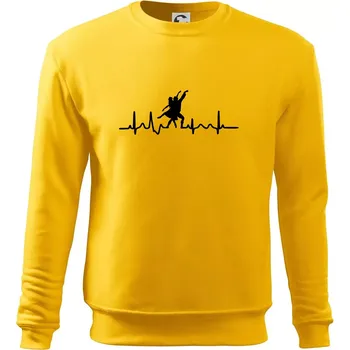 Pánská mikina EKG tanec - tančící dvojice - Mikina Essential pánská - M ( Žlutá )