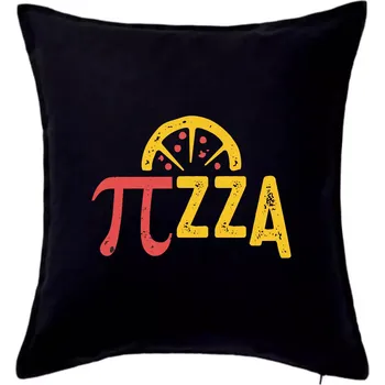 Polštář Pi- za pizza - Polštář 50x50 - 50x50 - Pouze potah ( Černá )