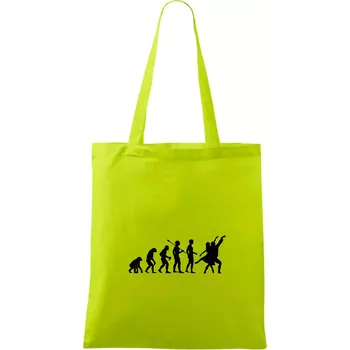 Evoluce tanec - tančící dvojice - Taška bavlněná - 42 x 38 cm ( Limetková )