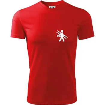 Kominík logo prso - Dětské triko sportovní (dresovina) - 146 cm/10 let ( Červená )