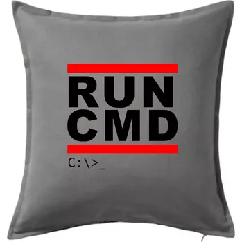 Polštář Run CMD - Polštář 50x50 - 50x50 - Pouze potah ( Tmavě šedý melír )