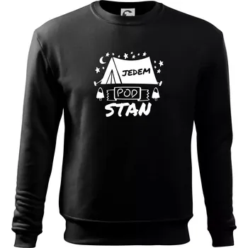 Chlapecké tričko Jedem pod stan - Mikina Essential dětská - 146 cm/10 let ( Černá )